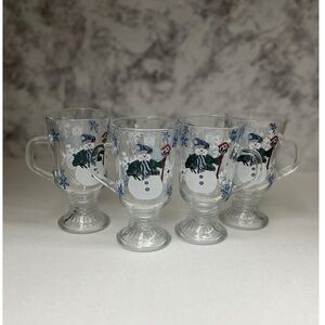 Vintage Kig Indonesia Irish Coffee Mugs (Set of 4) | Christmas Holiday